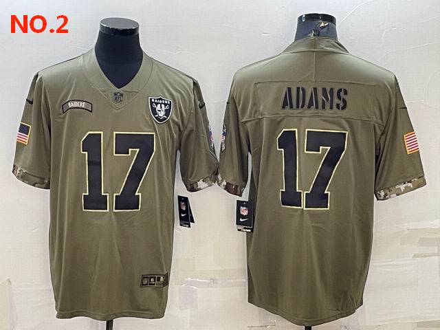 Men's Las Vegas Raiders 17 Davante Adams Jesrey NO.2;